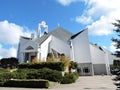 White modern catholic church, Lithuania