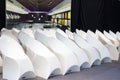 White modern chairs