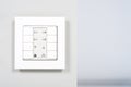 White modern electrnic switch Royalty Free Stock Photo