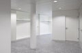 White modern corridor and cloumn Royalty Free Stock Photo