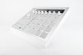 White Modern Music Production Controller With Knobs and Pads on White Background Royalty Free Stock Photo