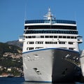 White modern ocean passenger liner Royalty Free Stock Photo