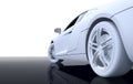 White Modern sport car Royalty Free Stock Photo