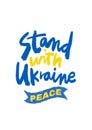 White Modern Stand For Ukraine (Flyer