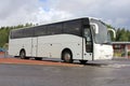 White Modern Volvo Coach Bus