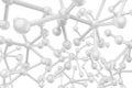White molecule structure