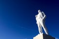 White Monument Lenin Royalty Free Stock Photo