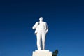 White Monument Vladimir Lenin Royalty Free Stock Photo