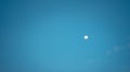 White moon against the blue sky Royalty Free Stock Photo