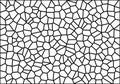 White Mosaic Vector Polygon Pattern on Black Abstract Background Royalty Free Stock Photo