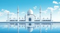 Mosque silhoutte, vector backgound Royalty Free Stock Photo