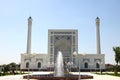 White mosque in Tashkent in Uzbekistan