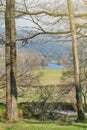 White Moss Walks, scenic forest recreational area by River Rothay in Ambleside, Lake District National Park in South Lakeland, UK Royalty Free Stock Photo