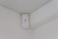 White motion sensor security alarm system protecting home Royalty Free Stock Photo