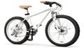 White Mountain Bike 3D Render on White Background Royalty Free Stock Photo