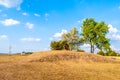 White Mountain Memorial, Bila Hora. Stone pyramid at the place of Battle of White Mountain - 1620, Prague, Czech Royalty Free Stock Photo