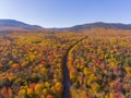 White Mountain National Forest aerial view, New Hampshire, USA