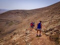 White Mountain Volcano on the island of Lanzarote, Canary Islands. Spain