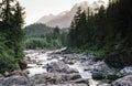 White Mountains, New Hampshire snake river Royalty Free Stock Photo