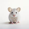 Isolated White Mouse: A Dignified And Lighthearted Portrait In The Style Of Petrina Hicks