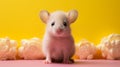 Dreamy Minimalist Photography: Cute Mouse In Grandiose Color Schemes