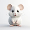 Cute Mouse Portrait In 8k 3d Animation Style