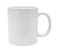 White mug cutout Royalty Free Stock Photo