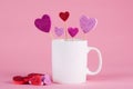 Valentine mug mock up