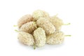White Mulberry berry isolated Royalty Free Stock Photo