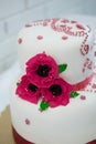 White multi level wedding cake Royalty Free Stock Photo