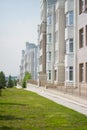 White multi-storey apartment building