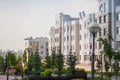 White multi-storey apartment building