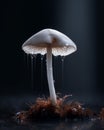 White mushroom in the forest in the clearing 1690447749949 4