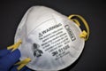 N95 Respirator face mask gear closeup Royalty Free Stock Photo