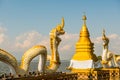 White Naga statue at Kwan Phayao