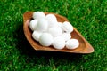 White naphthalene balls Royalty Free Stock Photo