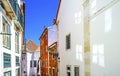 White Street Portas do Sol Alfama Lisbon Portugal Royalty Free Stock Photo