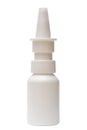 White nasal spray container Royalty Free Stock Photo