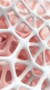 White Network Forming Geometric Pattern over Pink Layer. Structure displaying Artificial Neural Networks concept. Repeating Royalty Free Stock Photo