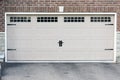 Garage doors for two cars Royalty Free Stock Photo
