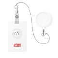 White NFC Badge Access Card Branding Template