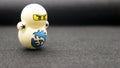 White ninja easter eggs standing