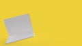 The White notebook on Yellow Background for Business Concept 3d Rendering Royalty Free Stock Photo