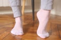 White nylon socks front view Royalty Free Stock Photo