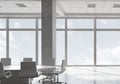 White office interior . Mixed media Royalty Free Stock Photo