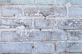 White old brick wall with peeling paint background, texture, place for text Royalty Free Stock Photo