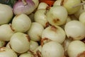 White onions in the basket