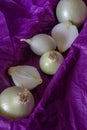 White onions. Fresh organic raw white onion Royalty Free Stock Photo