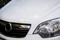 White opel front Royalty Free Stock Photo