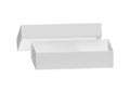 White Open Box Isolated on a White Background Royalty Free Stock Photo